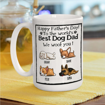 My Best Dog Dad - Personalized Custom 3D Inflated Effect Mug