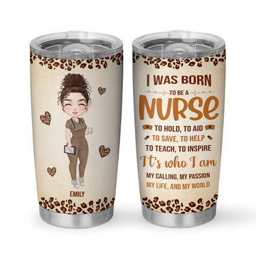 Nurse by Heart - Custom Tumbler (20oz)