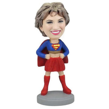 Superhero Woman Bobblehead – Handmade Personalized
