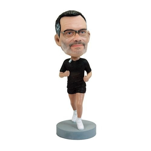 Male Runner Bobblehead – Handmade Personalized