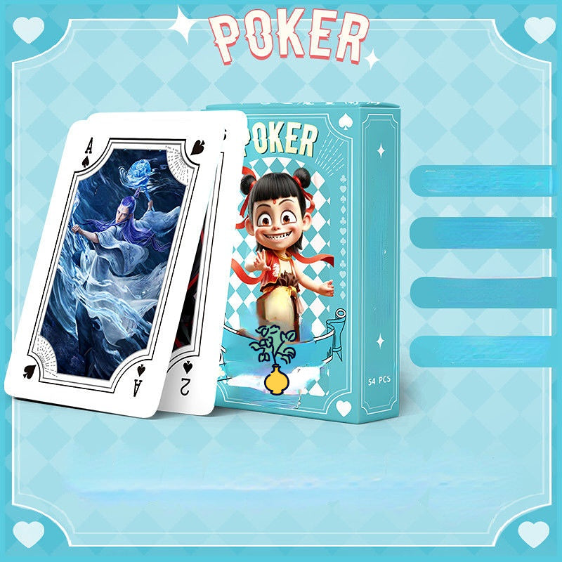 Nezha: The Devil Child Stirs the Sea Themed Poker Cards – High-Quality Anime Card Game & Collector’s Edition Merchandise
