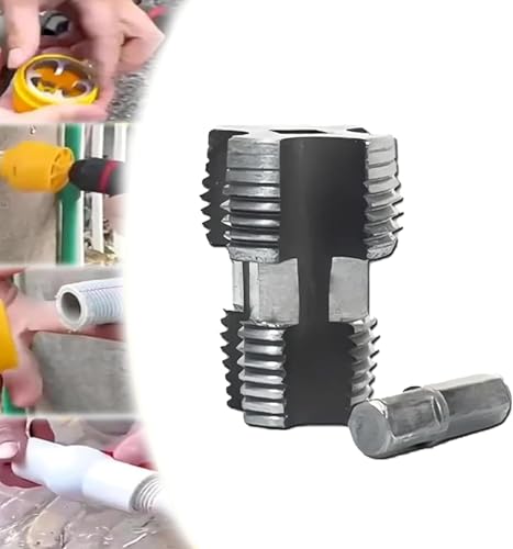PVC Pipe Threading Tool Kit for Electric Drill – Universal Steel and Plastic Thread Tapping Bit Set, Your Ultimate Solution for Water Pipe Threading!
