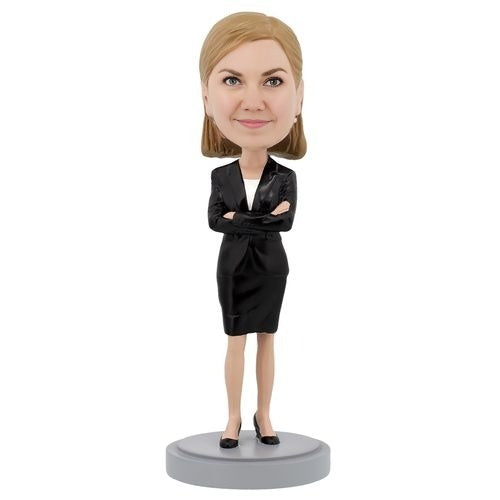 Female Executive Premium Figure Bobblehead – Handmade Personalized