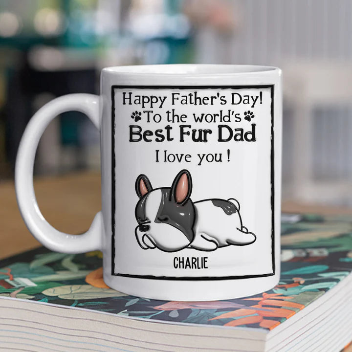 Best Dog Dad - Personalized Custom 3D Inflated Effect Mug