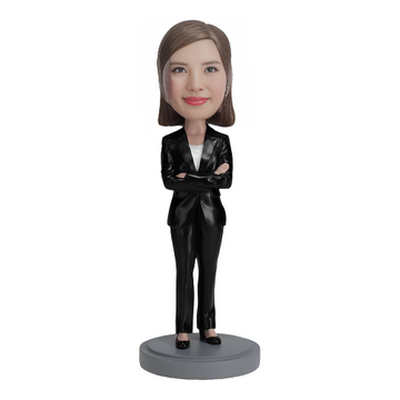 Female Executive In Pant Suit - Premium Figure Bobblehead