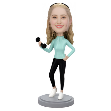 Custom Athletic Female Bobblehead – Personalized Sports Figurine