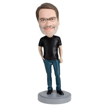 Casual Male in Jeans- Handmade Personalized