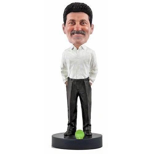 Slender Business Casual Male   – Handmade Personalized