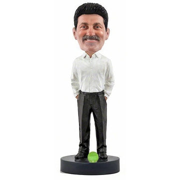 Slender Business Casual Male   – Handmade Personalized