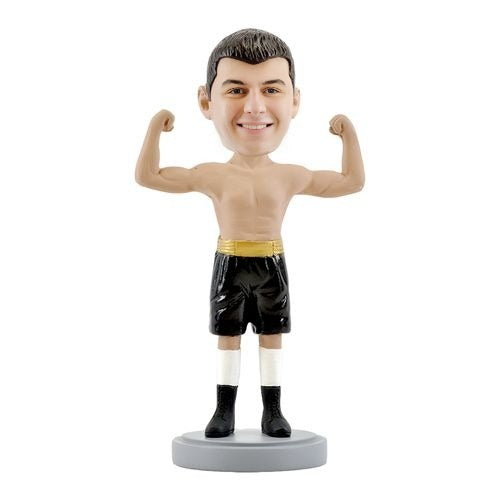 Male boxer bobblehead – Handmade Personalized