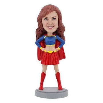 Female Superhero Premium Figure Bobblehead – Handmade Personalized