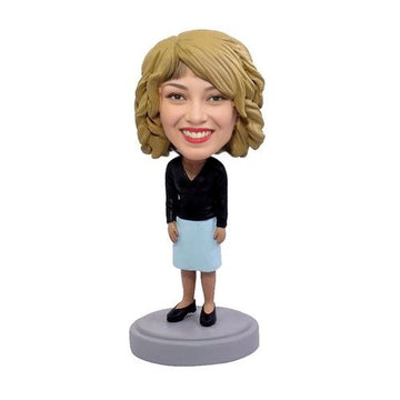 Female Business Casual Bobblehead – Handmade Personalized