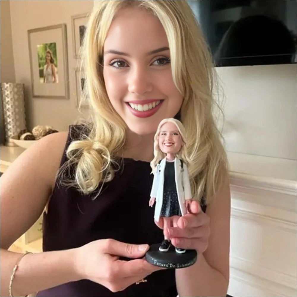 Doctor custom bobblehead doll (with engraved text)